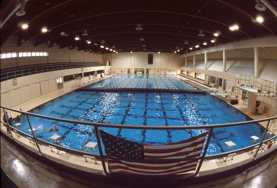 Photo of the pool in the Aquatic Center at Ohio University