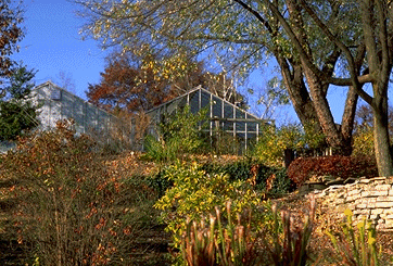 Photo of the Botanical Research building and greenhouse at Ohio University